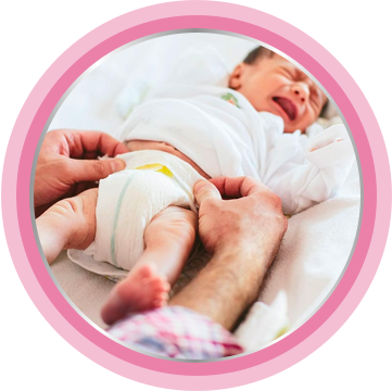 Bepanthen baby cream helps deal with nappy rash.