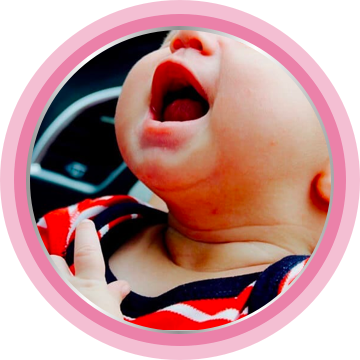 Essential items for first few weeks with a newborn baby, including rash cream.